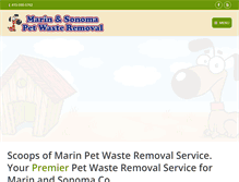 Tablet Screenshot of marinpetwasteremoval.com